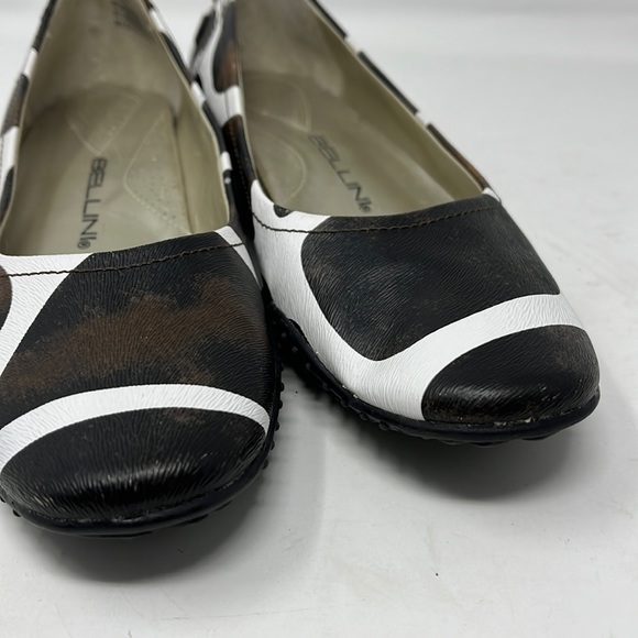 BELLINI Cow Print Ballet Flat Size 7 - Picture 2 of 10